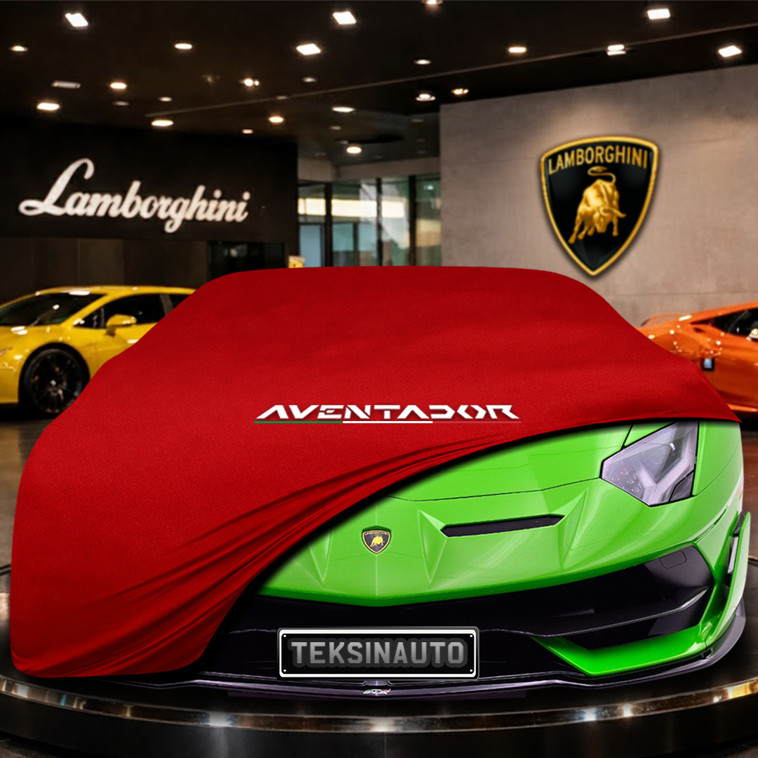 Lamborghini Aventador SVJ (2018-) Indoor Car Cover Custom Fit, Black, Gray, Blue, Red Color