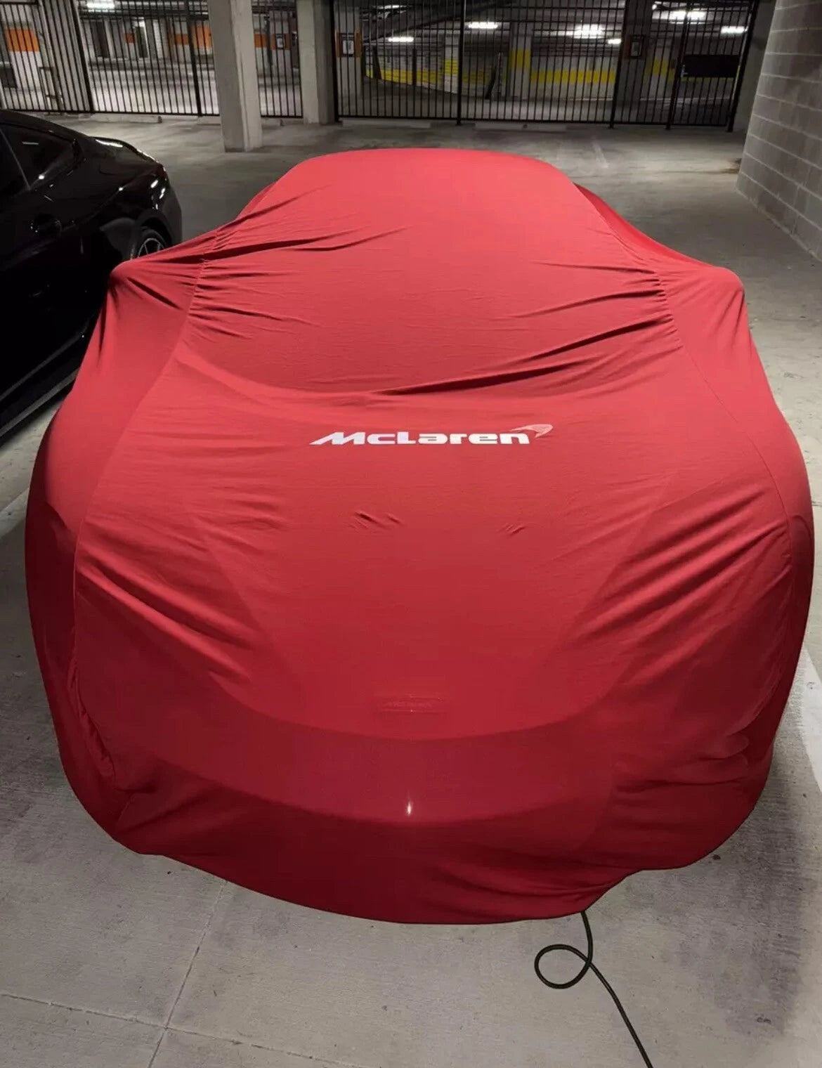 McLaren 750S (2023-) Custom Fit Indoor Car Cover Soft Stretch Black Gray Blue Red Dust Protection Garage Cover Laser Cut + Bag