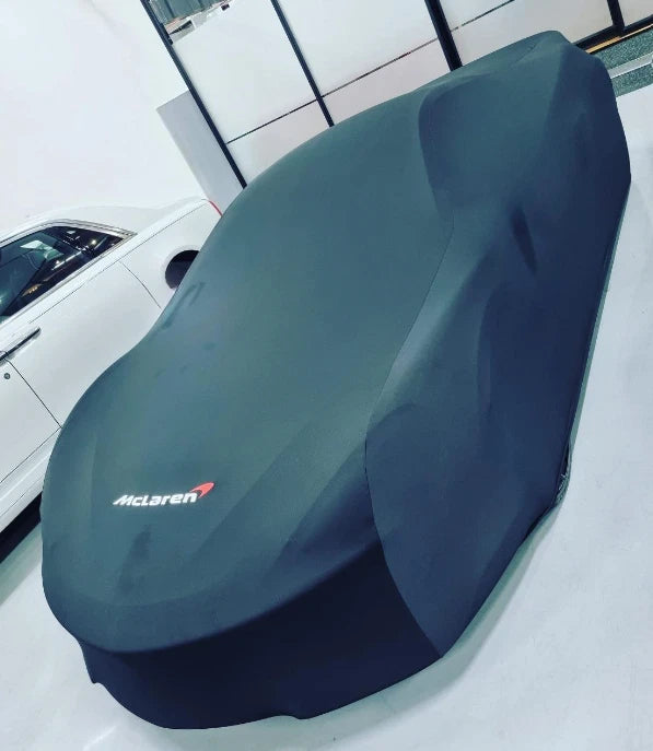 McLaren 750S (2023-) Custom Fit Indoor Car Cover Soft Stretch Black Gray Blue Red Dust Protection Garage Cover Laser Cut + Bag