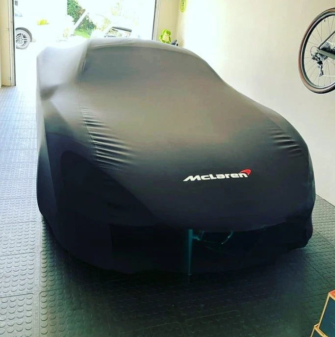 McLaren 750S (2023-) Custom Fit Indoor Car Cover Soft Stretch Black Gray Blue Red Dust Protection Garage Cover Laser Cut + Bag