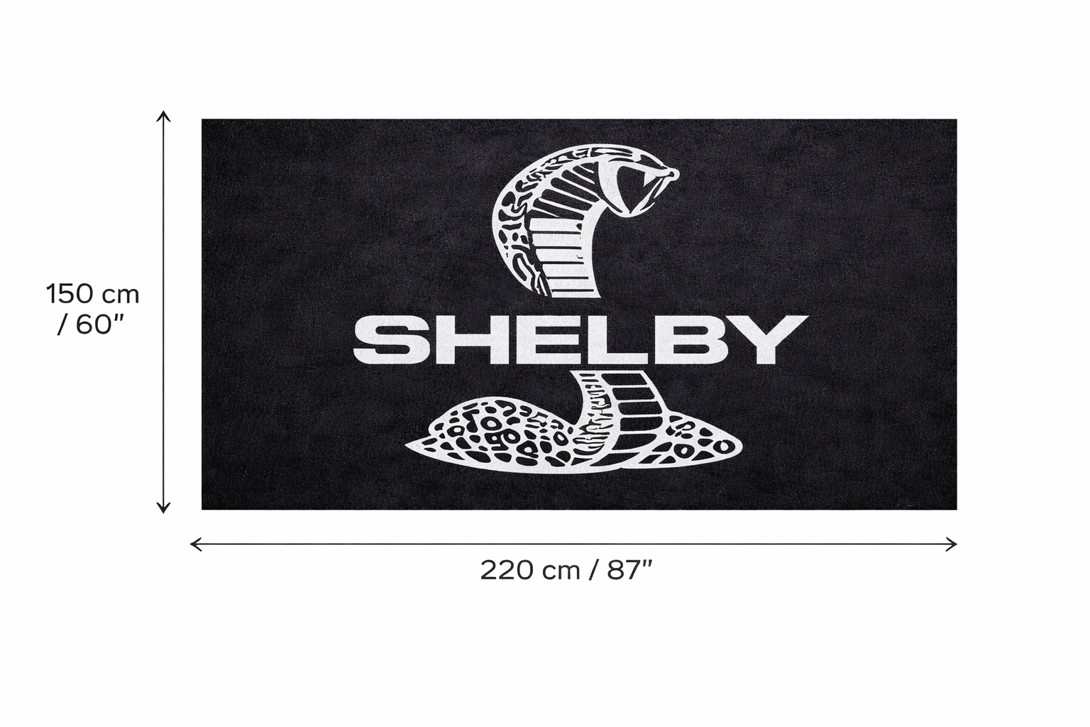 Shelby Premium Luxury Rug (60x87) INCH (150x220) cm Home, Garage & Display Carpet Auto Area Carpet, Car Garage Decor,Car Floor Mat