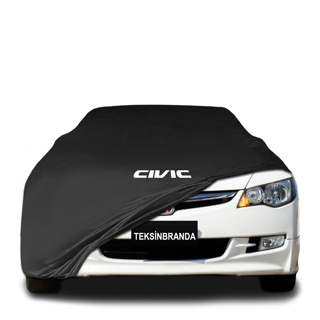 Honda Civic 8 Sedan Indoor Car Cover Custom Fit, Black, Gray, Blue, Red Color