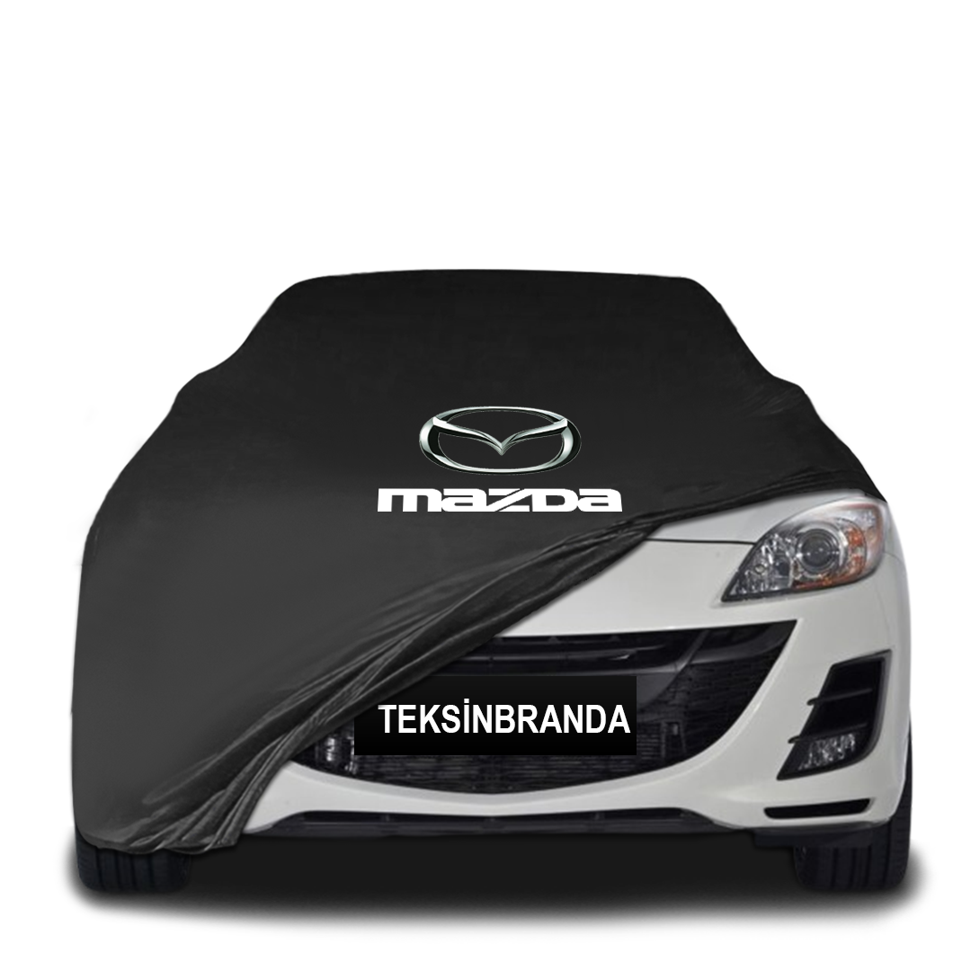 Mazda 3 2 Sedan (2009-2013) Indoor Car Cover Custom Fit, Black, Gray, Blue, Red Color