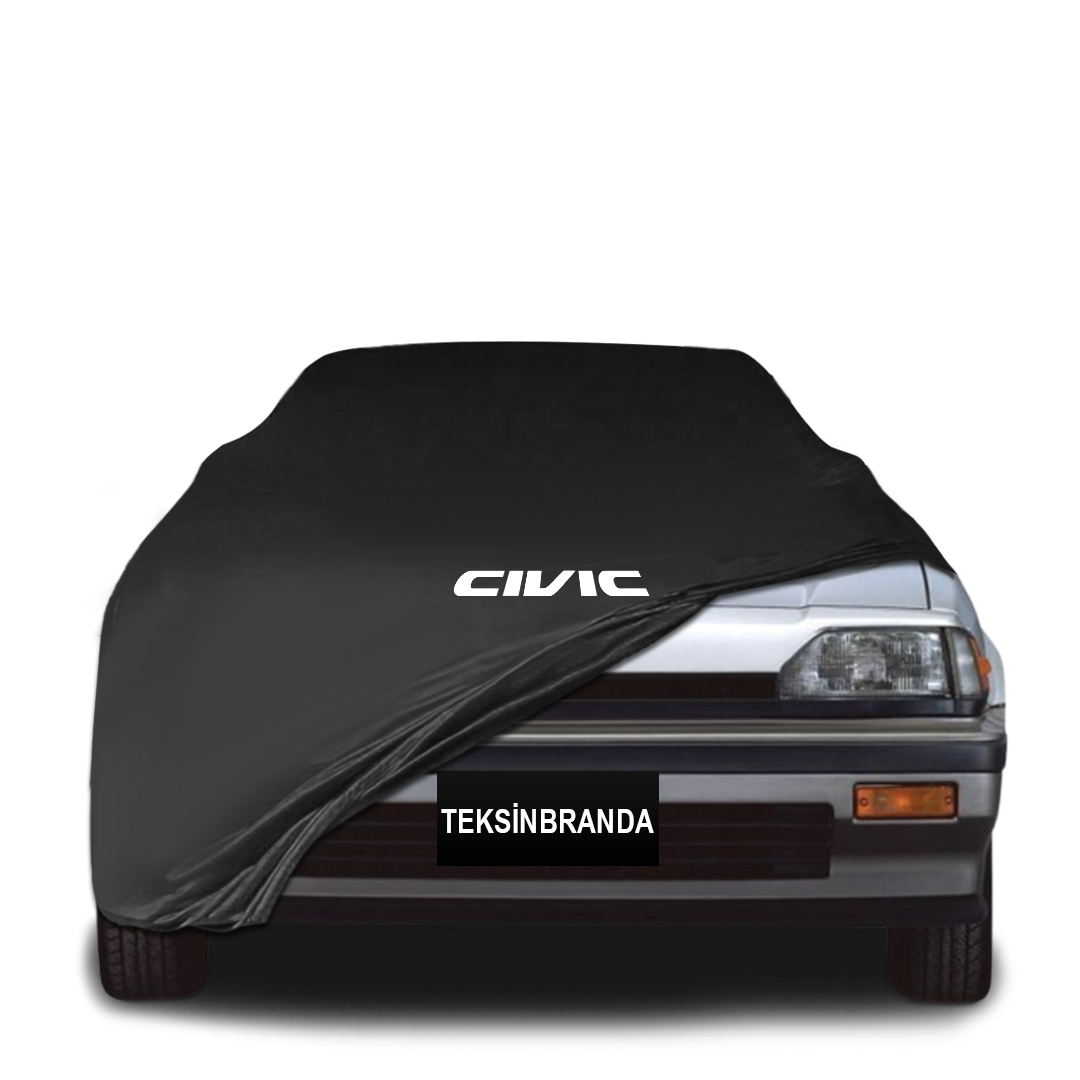 Honda Civic 4 (1987-1994) Indoor Car Cover Custom Fit, Black, Gray, Blue, Red Color
