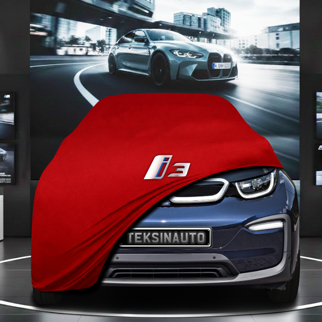 BMW İ3 Custom Fit Indoor Car Cover Soft Stretch Black Gray Blue Red Dust Protection Garage Cover Laser Cut + Bag
