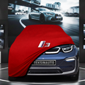 BMW İ3 Custom Fit Indoor Car Cover Soft Stretch Black Gray Blue Red Dust Protection Garage Cover Laser Cut + Bag