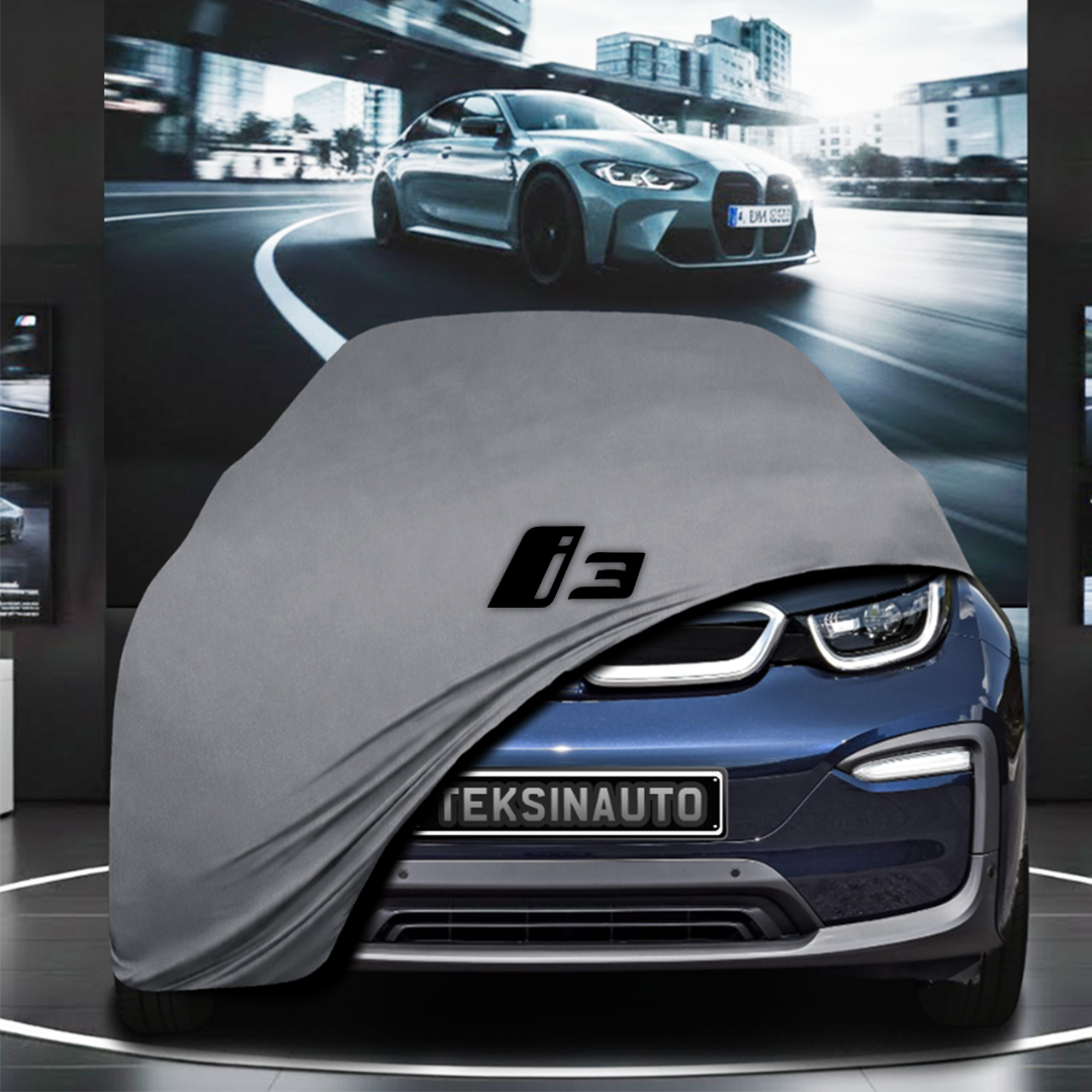 BMW İ3 Custom Fit Indoor Car Cover Soft Stretch Black Gray Blue Red Dust Protection Garage Cover Laser Cut + Bag