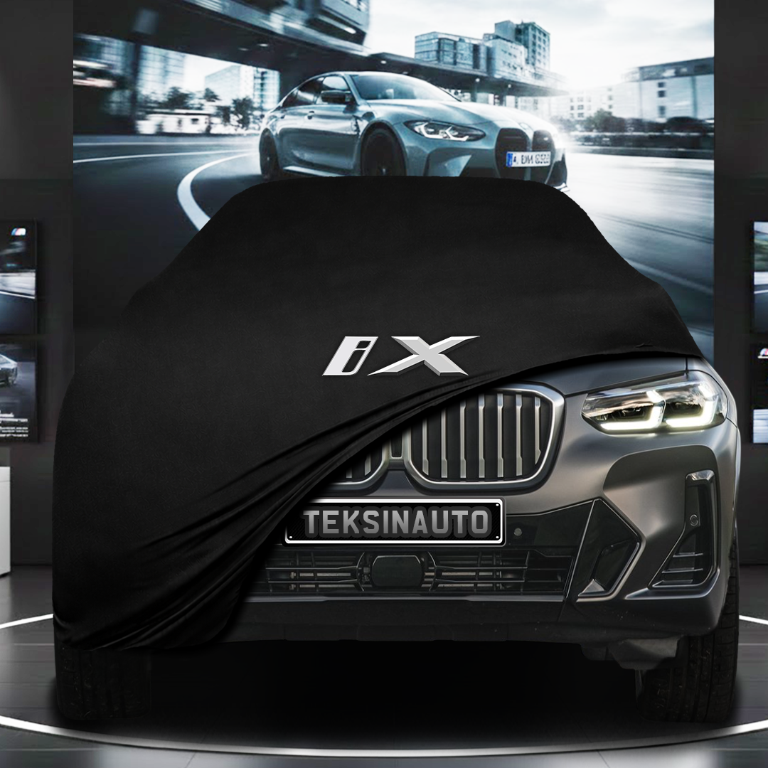 BMW İX 3 (2021-) Custom Fit Indoor Car Cover Soft Stretch Black Gray Blue Red Dust Protection Garage Cover Laser Cut + Bag