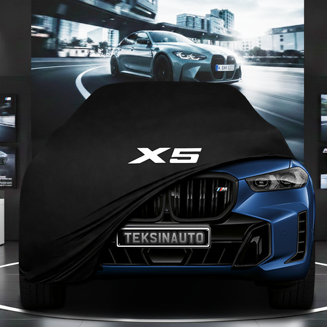 BMW X5 F95 (2023-) Custom Fit Indoor Car Cover Soft Stretch Black Gray Blue Red Dust Protection Garage Cover Laser Cut + Bag