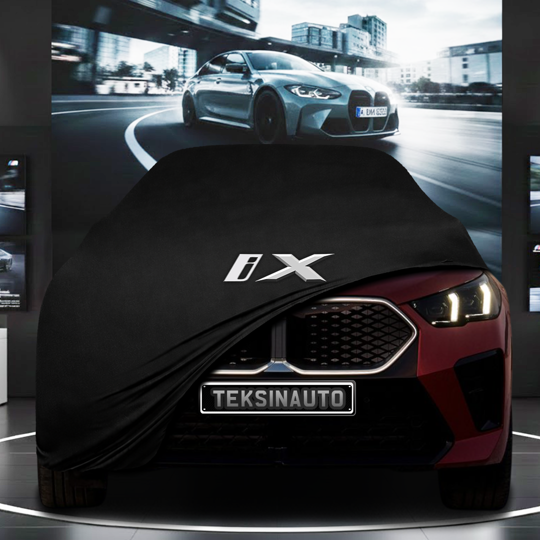 BMW İX2 (2024-) Custom Fit Indoor Car Cover Soft Stretch Black Gray Blue Red Dust Protection Garage Cover Laser Cut + Bag