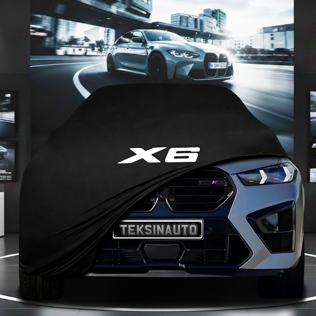 BMW X6 F96 M (2020-) Custom Fit Indoor Car Cover Soft Stretch Black Gray Blue Red Dust Protection Garage Cover Laser Cut + Bag