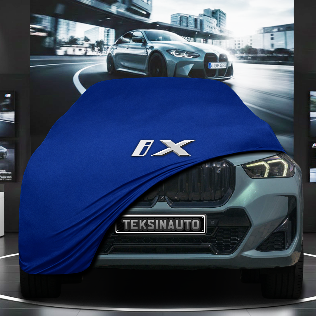 BMW İX 1 (2022-) Custom Fit Indoor Car Cover Soft Stretch Black Gray Blue Red Dust Protection Garage Cover Laser Cut + Bag