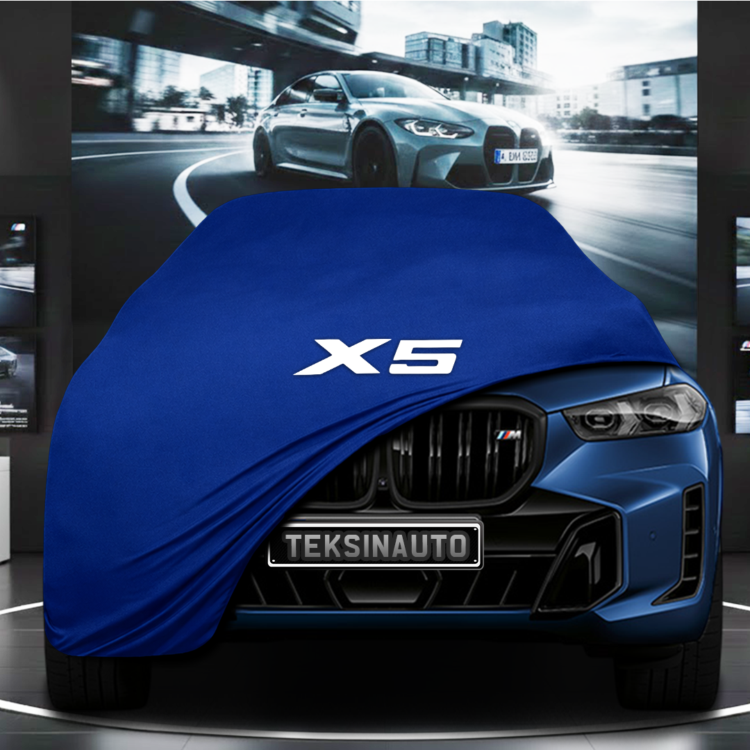 BMW X5 F95 (2023-) Custom Fit Indoor Car Cover Soft Stretch Black Gray Blue Red Dust Protection Garage Cover Laser Cut + Bag
