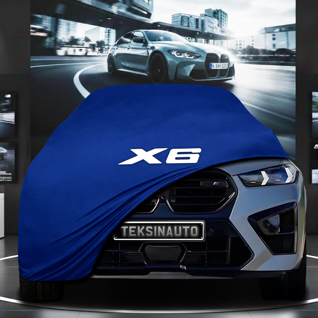 BMW X6 F96 M (2020-) Custom Fit Indoor Car Cover Soft Stretch Black Gray Blue Red Dust Protection Garage Cover Laser Cut + Bag