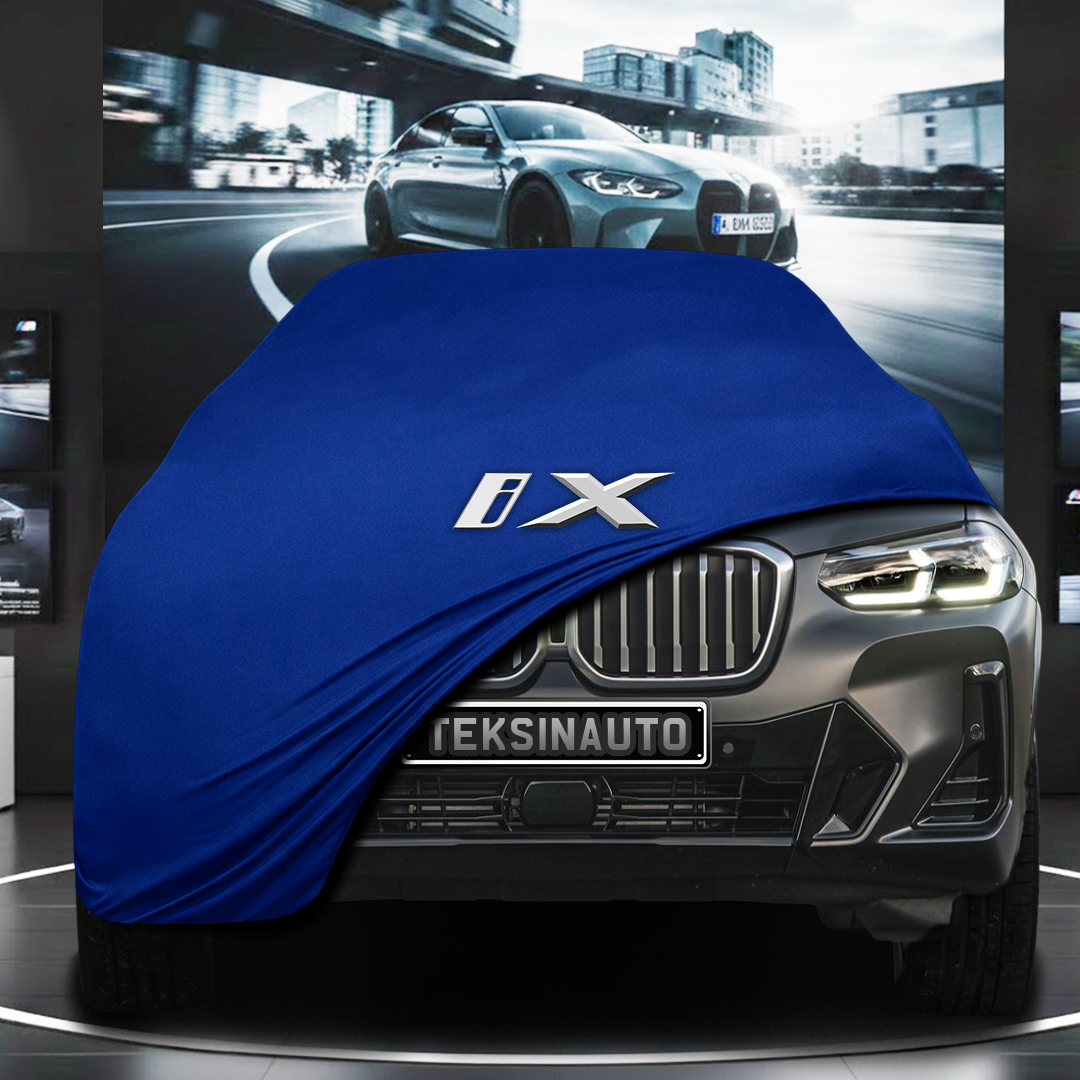 BMW İX 3 (2021-) Custom Fit Indoor Car Cover Soft Stretch Black Gray Blue Red Dust Protection Garage Cover Laser Cut + Bag