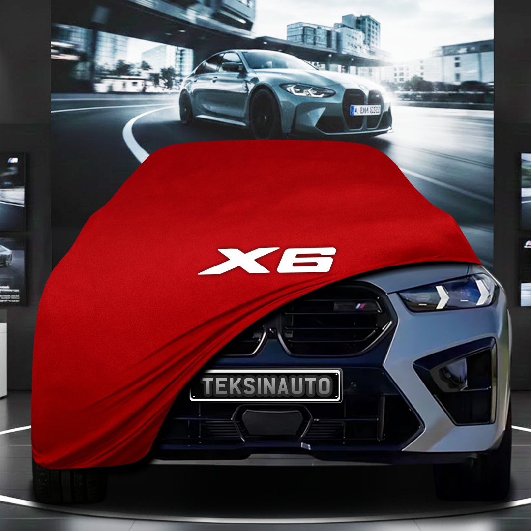 BMW X6 F96 M (2020-) Custom Fit Indoor Car Cover Soft Stretch Black Gray Blue Red Dust Protection Garage Cover Laser Cut + Bag
