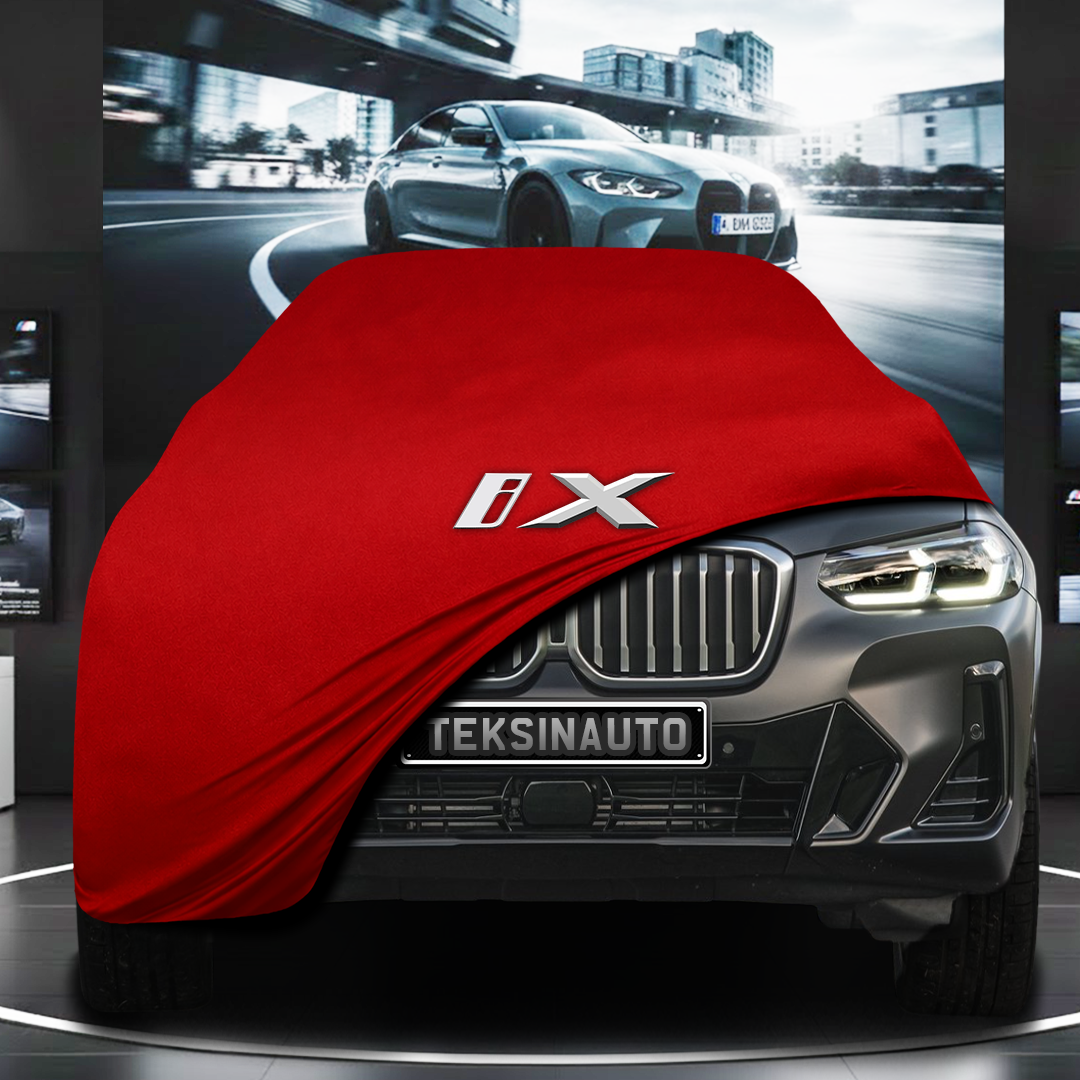 BMW İX 3 (2021-) Custom Fit Indoor Car Cover Soft Stretch Black Gray Blue Red Dust Protection Garage Cover Laser Cut + Bag