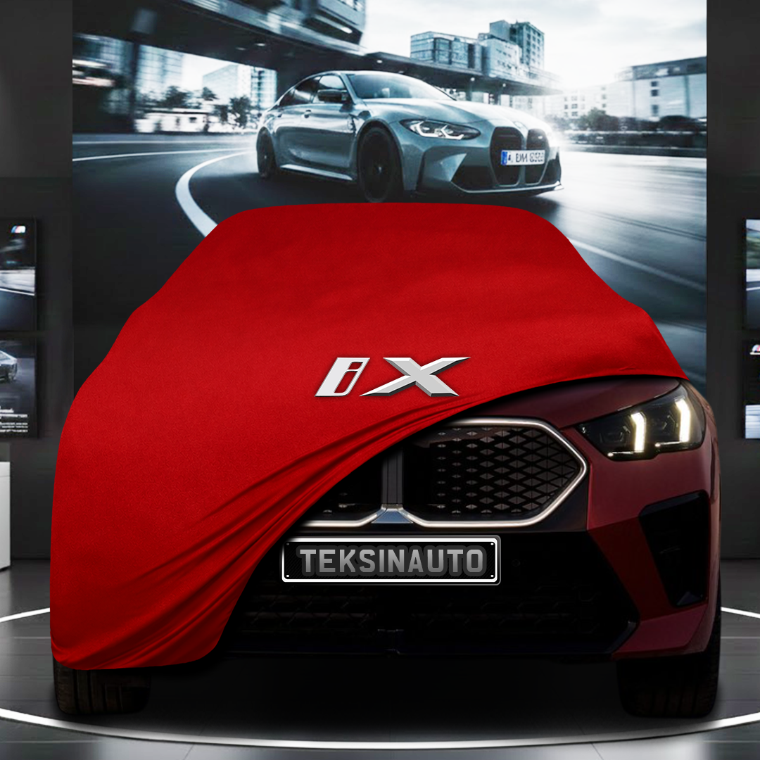 BMW İX2 (2024-) Custom Fit Indoor Car Cover Soft Stretch Black Gray Blue Red Dust Protection Garage Cover Laser Cut + Bag