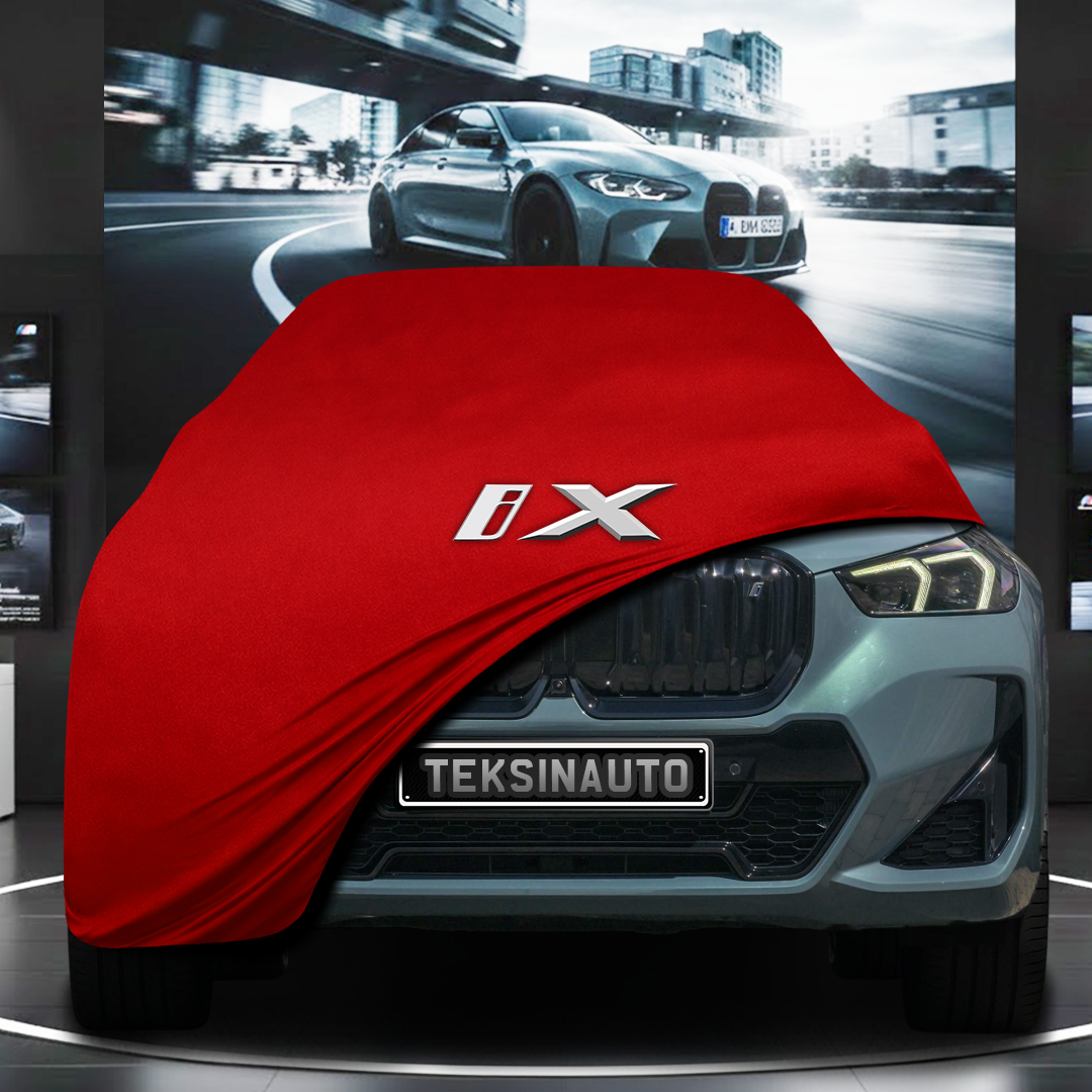BMW İX 1 (2022-) Custom Fit Indoor Car Cover Soft Stretch Black Gray Blue Red Dust Protection Garage Cover Laser Cut + Bag