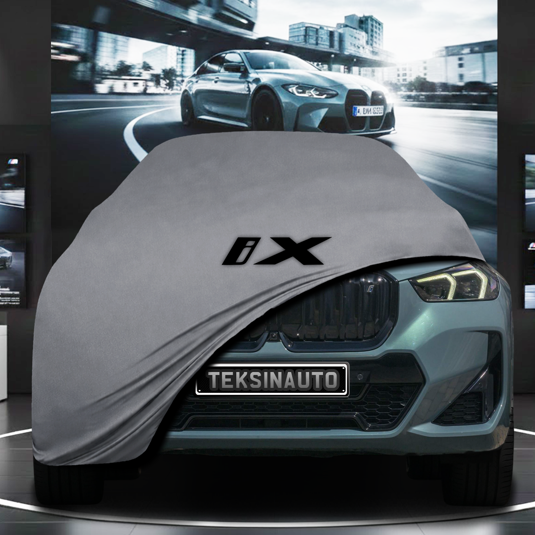 BMW İX 1 (2022-) Custom Fit Indoor Car Cover Soft Stretch Black Gray Blue Red Dust Protection Garage Cover Laser Cut + Bag