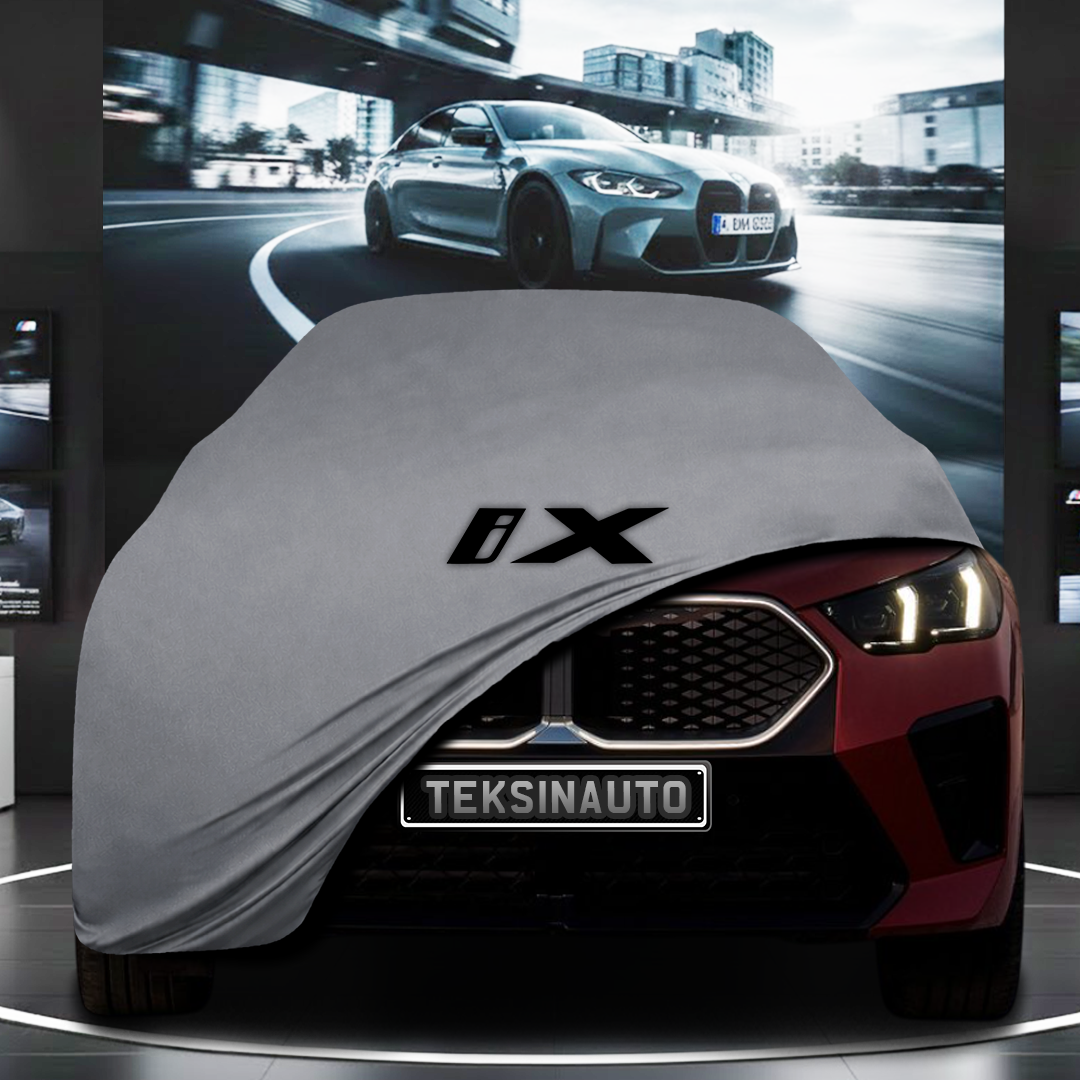BMW İX2 (2024-) Custom Fit Indoor Car Cover Soft Stretch Black Gray Blue Red Dust Protection Garage Cover Laser Cut + Bag
