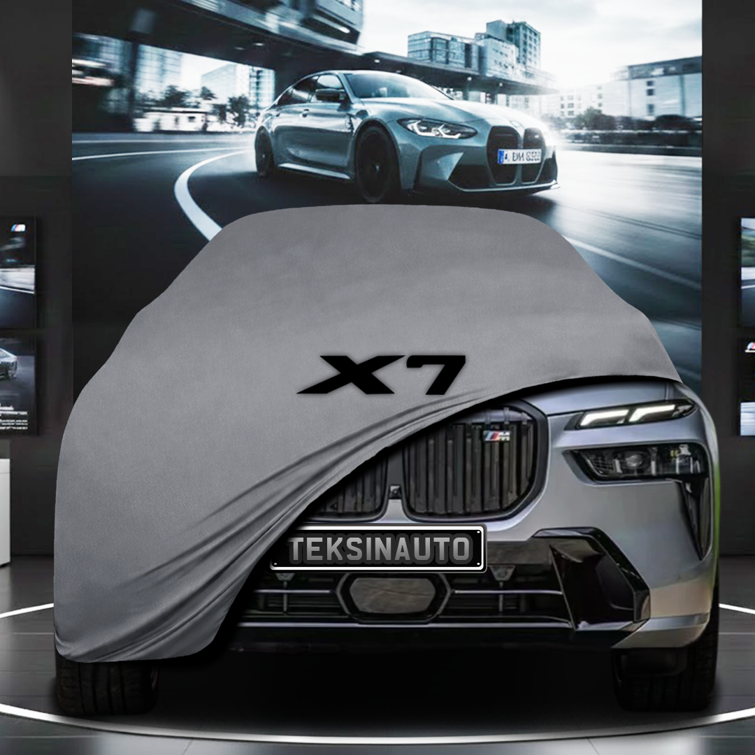 BMW X7 G07 LCI (2023-) Custom Fit Indoor Car Cover Soft Stretch Black Gray Blue Red Dust Protection Garage Cover Laser Cut + Bag