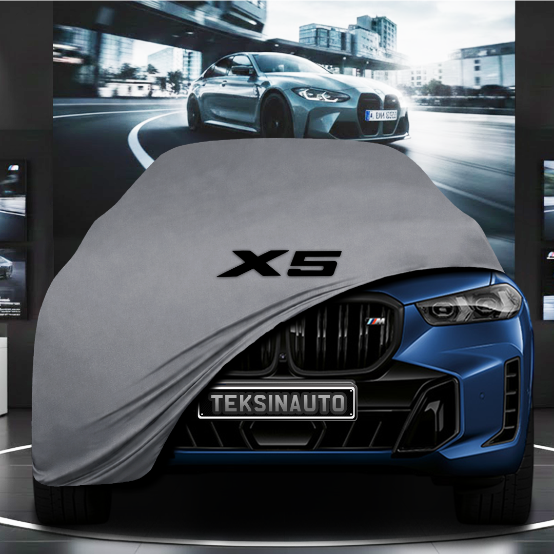 BMW X5 F95 (2023-) Custom Fit Indoor Car Cover Soft Stretch Black Gray Blue Red Dust Protection Garage Cover Laser Cut + Bag