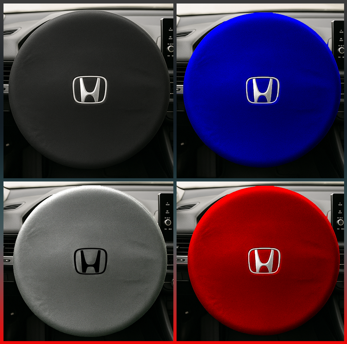 Steering Wheel Cover Soft Elastic Premium Fabric For all Honda Model