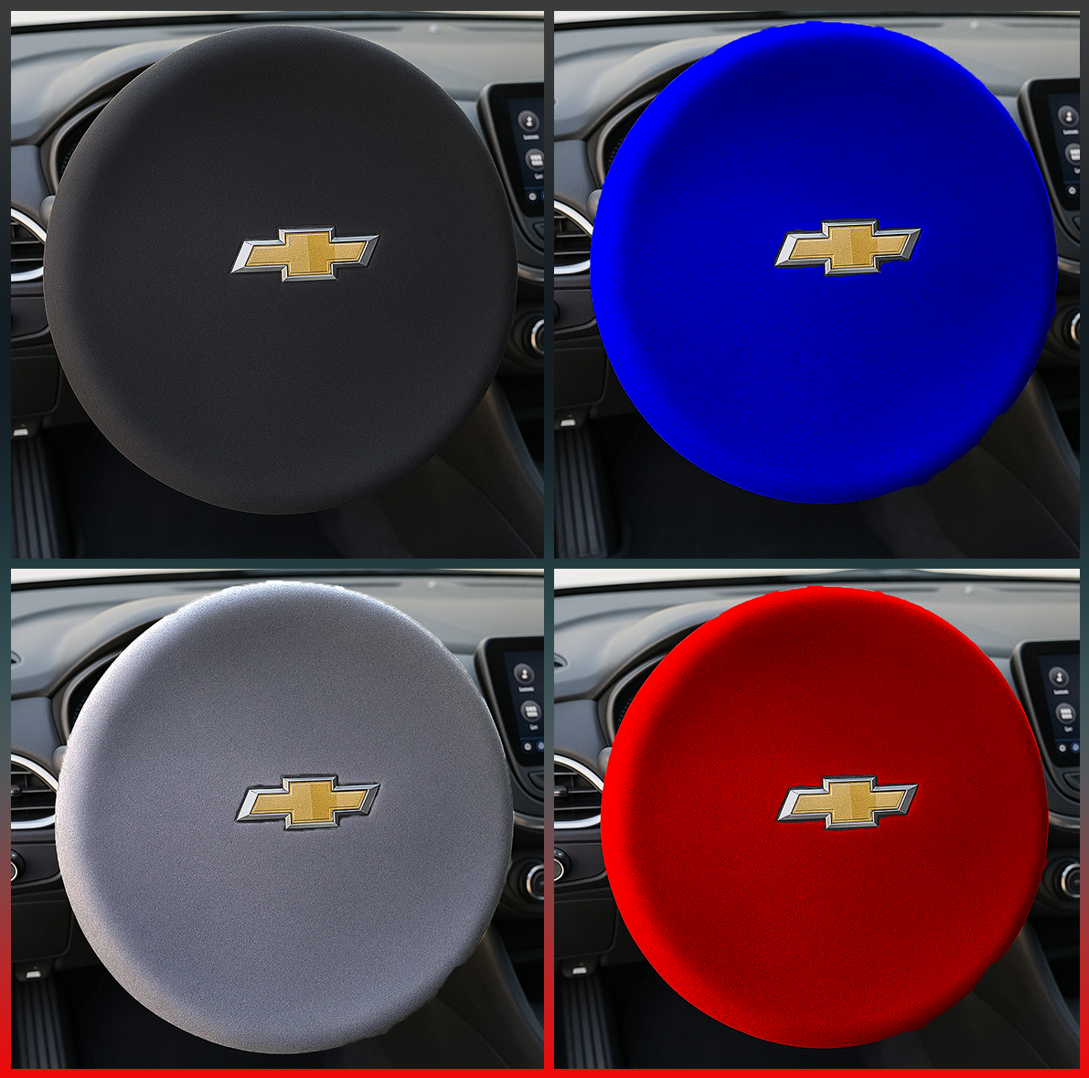Steering Wheel Cover Soft Elastic Premium Fabric For all Chevrolet Model
